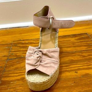 Marc Fisher Dusty Rose Espadrille Wedges